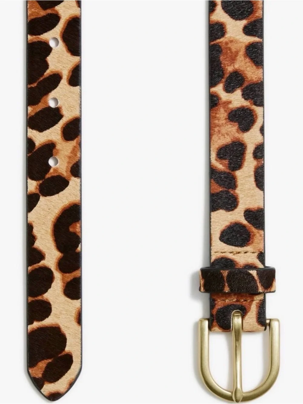 NWOT J.Crew calf hair leopard belt - Picture 4 of 4